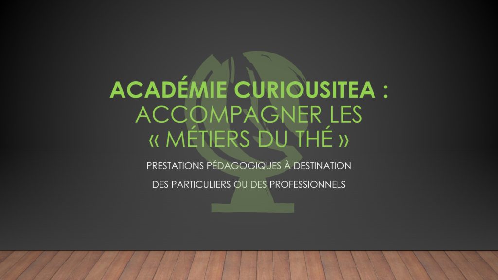 Formations thé - Académie Curiousitea - Brochure 2022