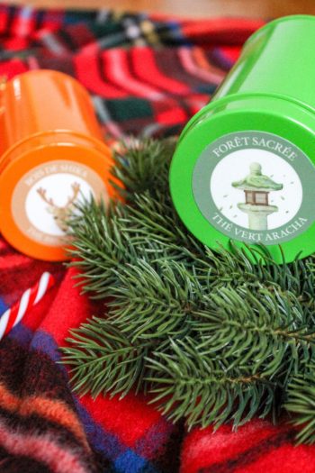 Étui vert 50g - Thé Vert Aracha Forêt Sacrée - Capsule Les Merveilles de Nara - Coffret Cadeau Thés naturels japonais de Noël - Comptoir Curiousitea