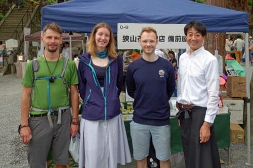 Rencontre avec le producteur lors d'un Daichakai à Kyôto, en 2019
