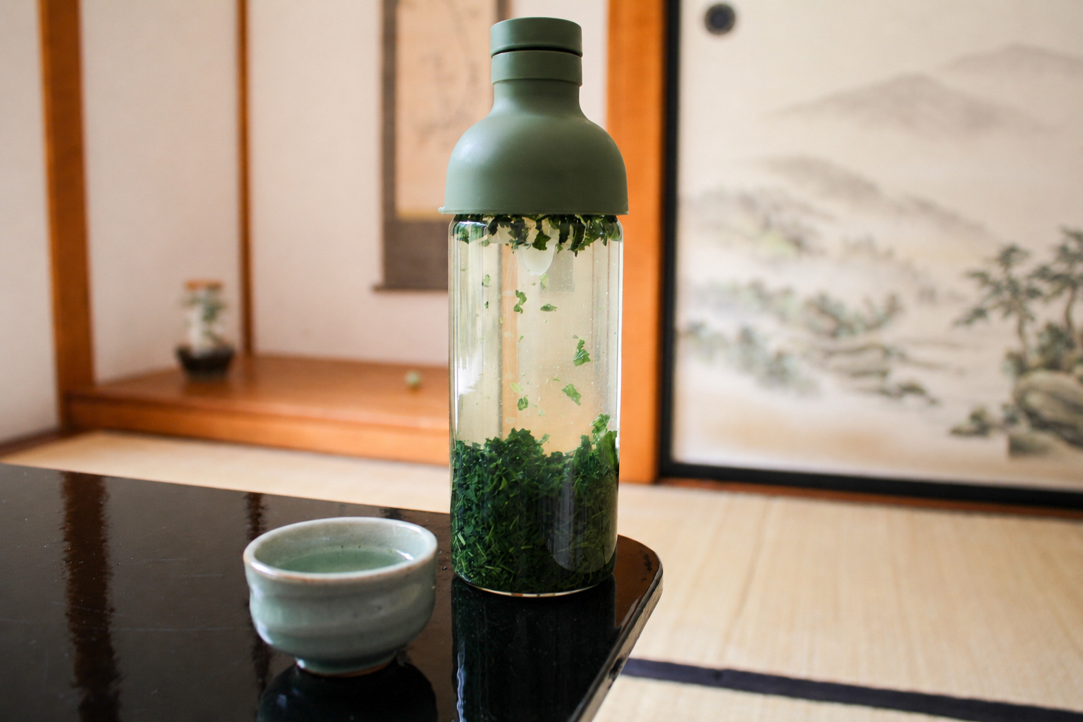 Mizudashi Gyokuro 「Mélange D'Or」au Hosomi Ryokan, Albi, Tarn, France - 23 mai 2022